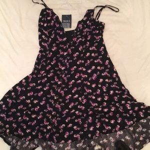 Forever twenty one black floral dress